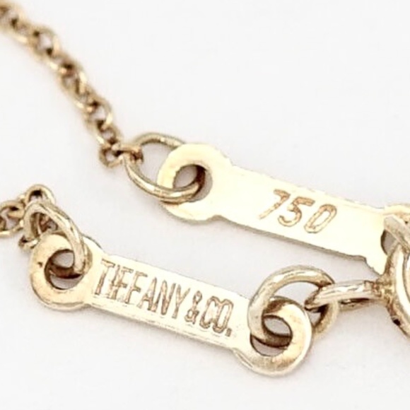 Tiffany & Co. Peretti Cursive Y 18k Yellow Gold Necklace - Picture 10 of 11